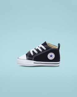 Converse Chuck Taylor First Star Lány Magasszárú Fekete | DBTNSJE-HU